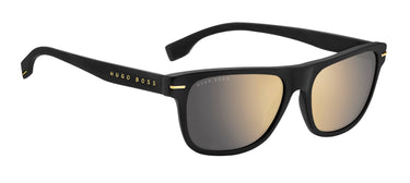 Men Hugo Boss Sunglasses: Boss 1322/S - Matte Gold Black(2) - SpecSMART Eye Clinic (Diagonal View)